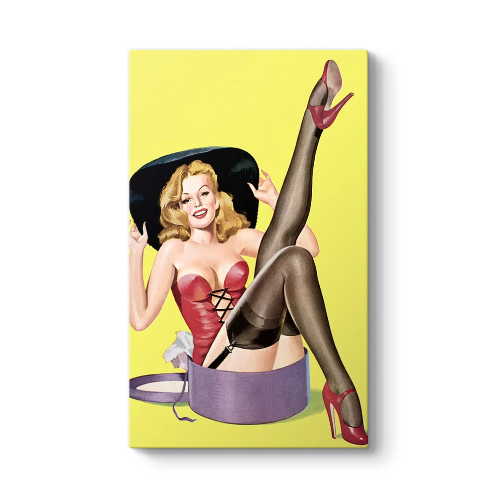 Pin Up Girl Hediye Tablo - Model 35